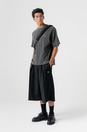 SUSTENIDO & BEMOL OVERSIZED TEE STONE WASHED BLACK