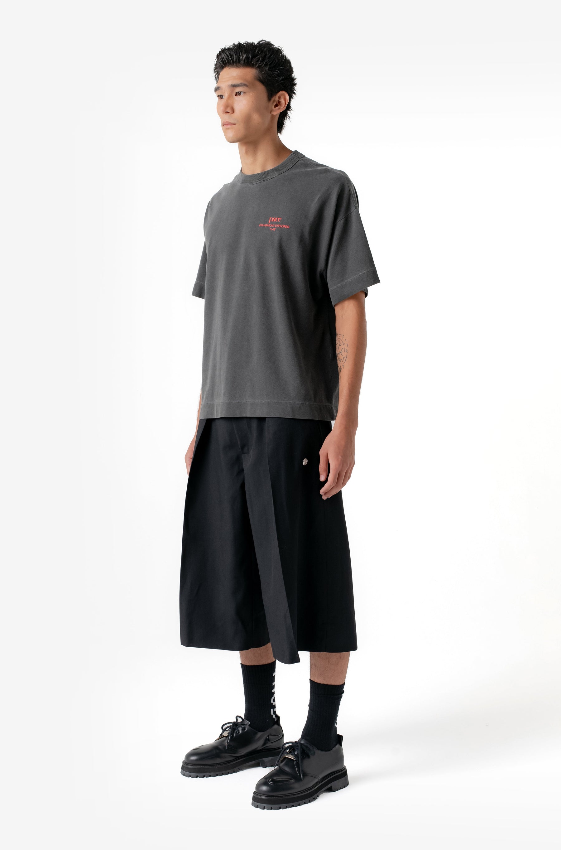 SUSTENIDO & BEMOL OVERSIZED TEE STONE WASHED BLACK