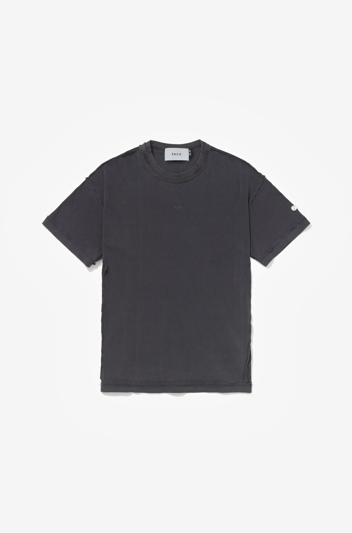 PATTERN T-SHIRT STONE WASHED BLACK