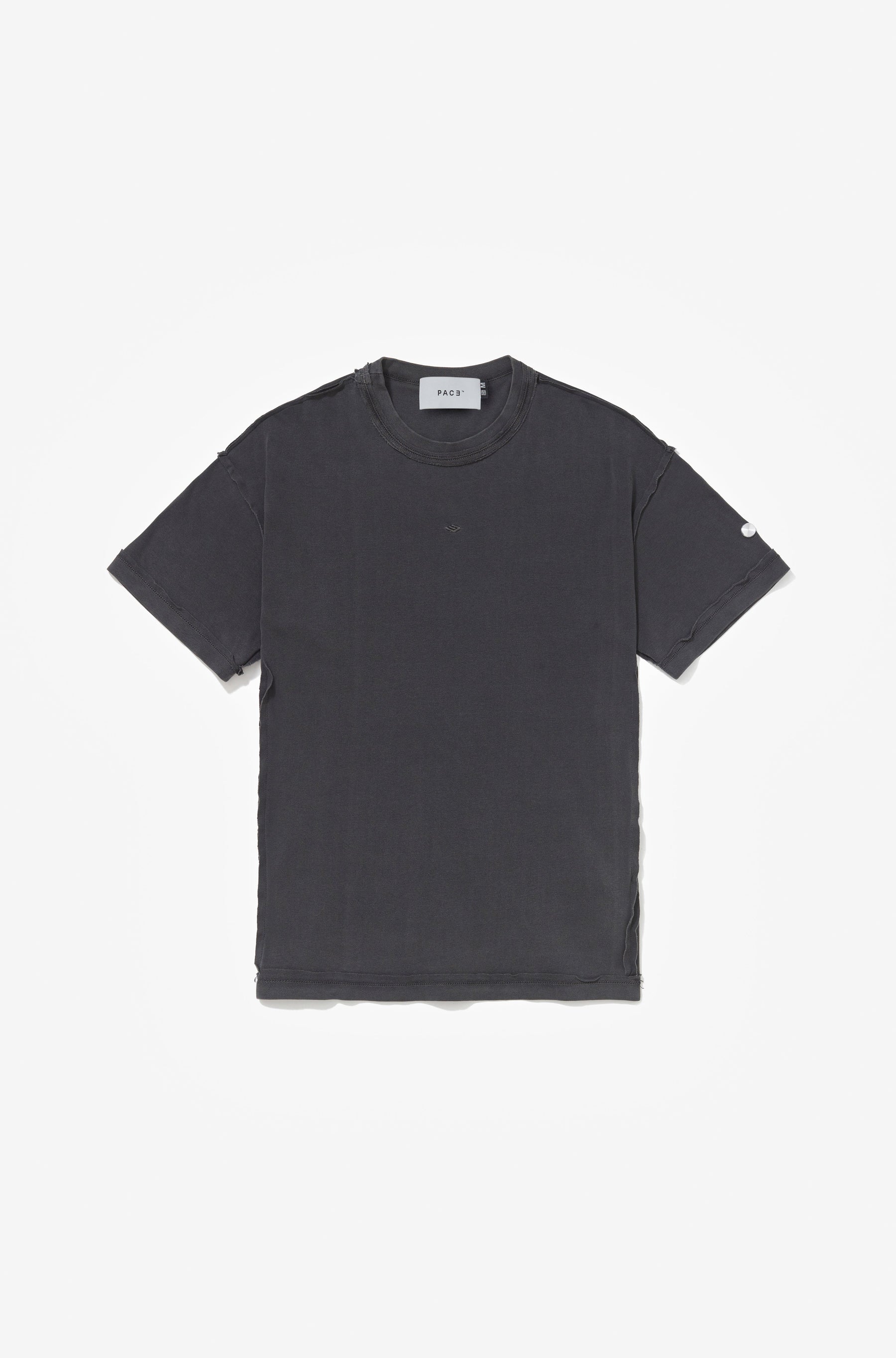 PATTERN T-SHIRT STONE WASHED BLACK