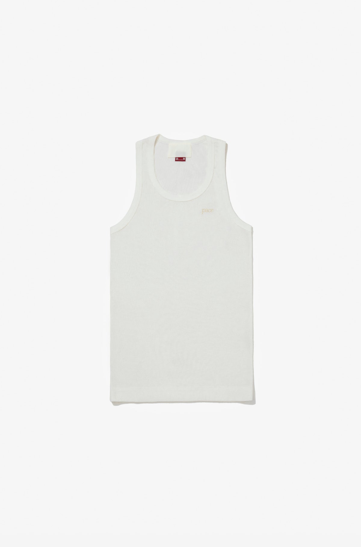 TANK TOP WAFFLE KNIT OFF-WHITE