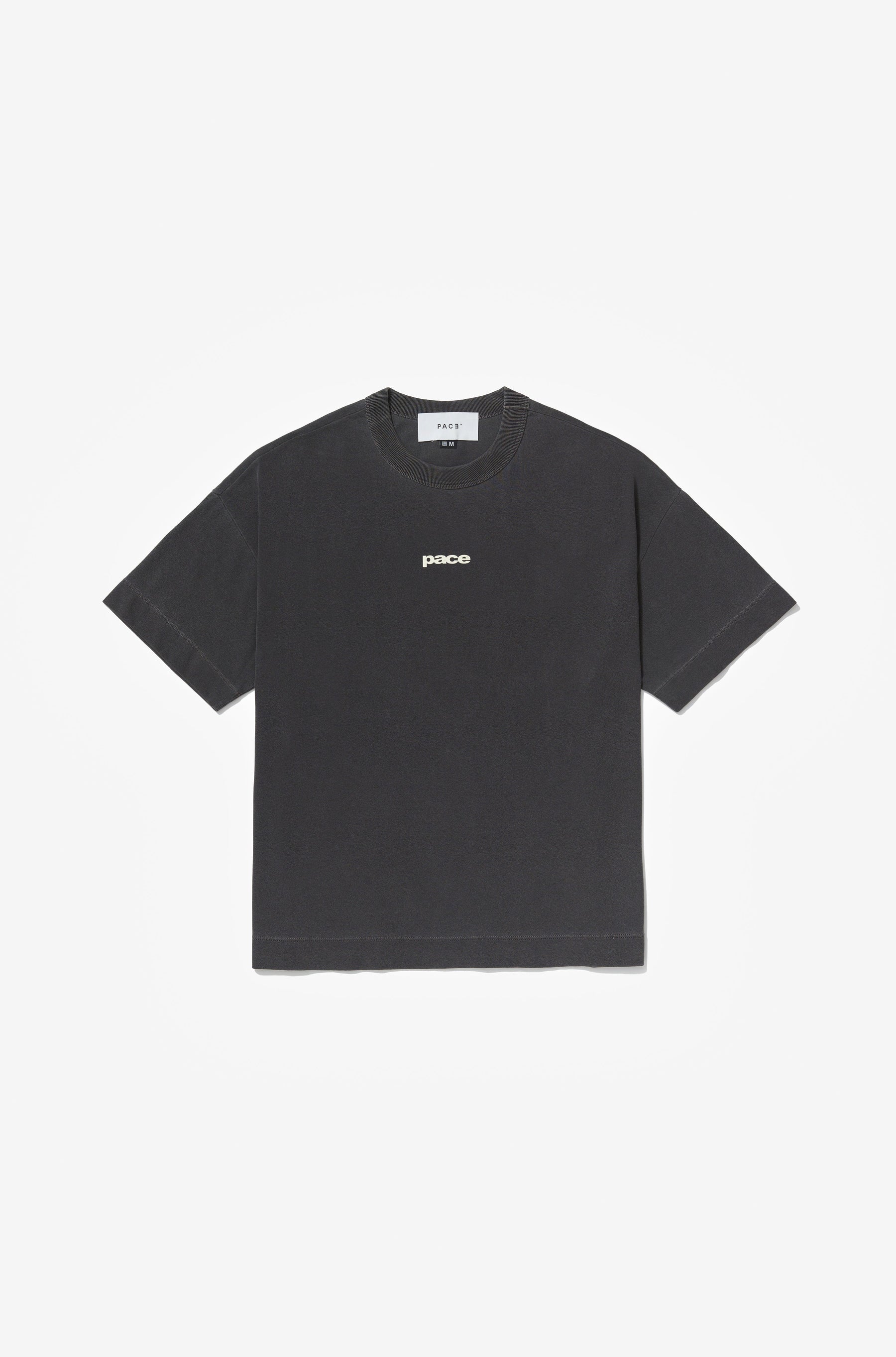 CHLADNI OVERSIZED TEE STONE WASHED BLACK